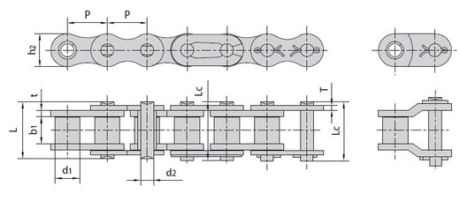 04В-1 (шаг 6,00 мм) роликовая